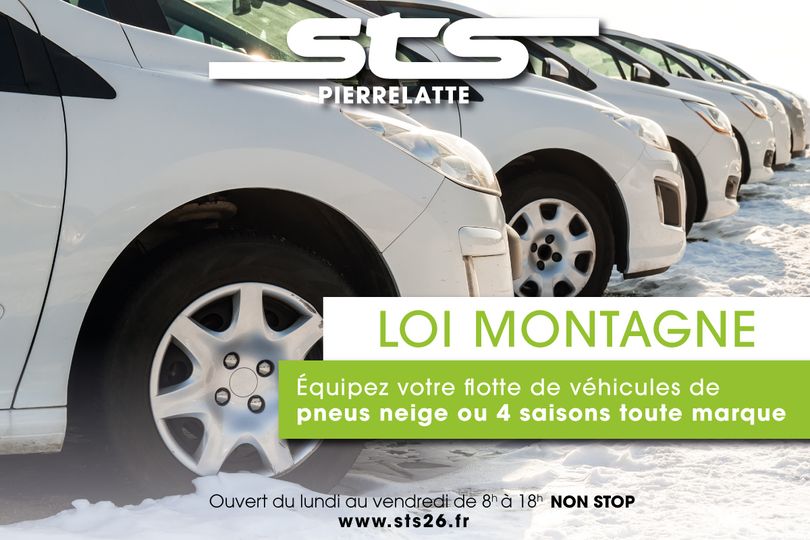 Loi Montagne et équipement d'hiver de voiture : rendez-vous chez votre  garage pneumatique SP à Pierrelatte pour préparer votre voiture à l'hiver -  STS Pierrelatte