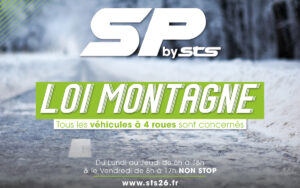 Loi Montagne et équipement d'hiver pour votre véhicule, prenez la route en hiver en sans risques avec votre garage pneumatique SP à Pierrelatte